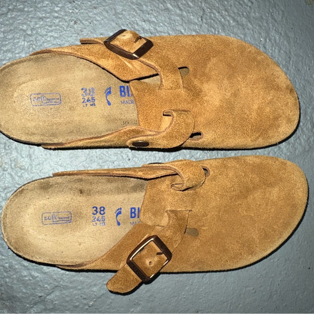 Birkenstock Tan Suede Women's Shoes